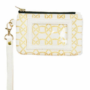 ID Wristlet Linking Circles Gold Cream